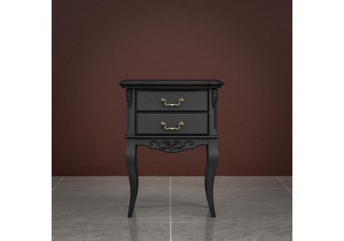 Тумба придиванная 2 ящика Тиволи, Черный