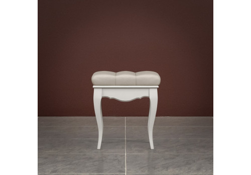 Пуф Тиволи WOOD, Молочный/Ясень