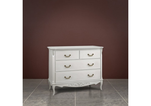 Комод 4 ящика Тиволи, Молочный