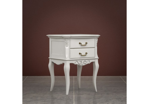Тумба придиванная 2 ящика Тиволи, Молочный