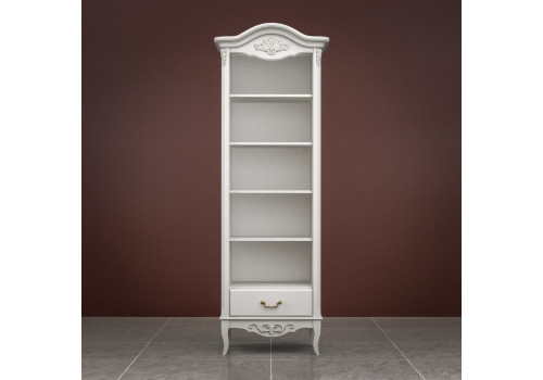 Стеллаж узкий Тиволи, Молочный