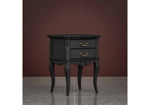 Тумба придиванная 2 ящика Тиволи, Черный