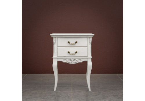 Тумба придиванная 2 ящика Тиволи, Молочный