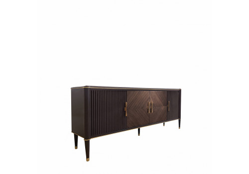 Комод 4 ств, Венеция, моккачино/орех американский