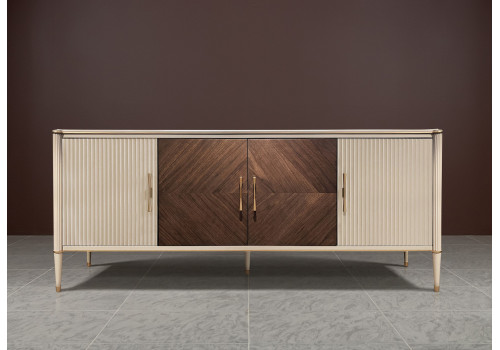 Комод 4 ств, Венеция, меланж/орех американский