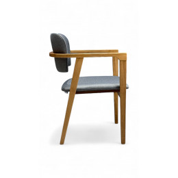 Стул мягкий Баросса серый