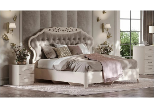 Спальня Адель бежевый 4-ств 1,6м с комодом