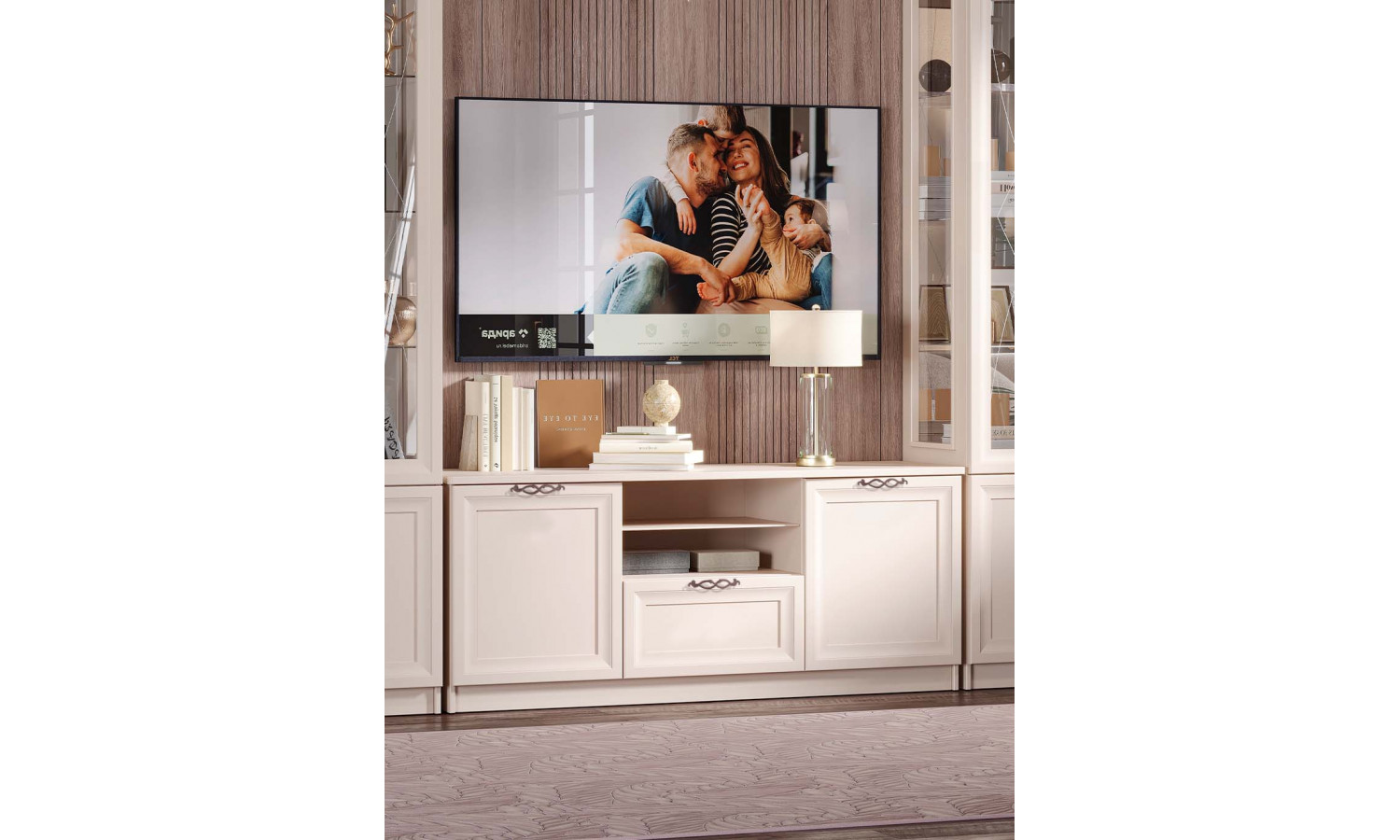 Тумба ТВ Адель бежевый 