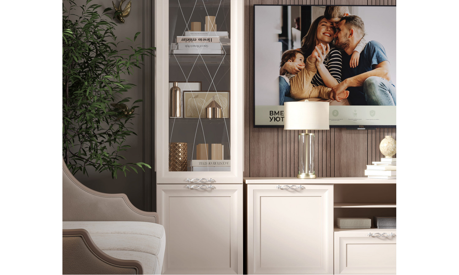 Гостиная Адель бежевый