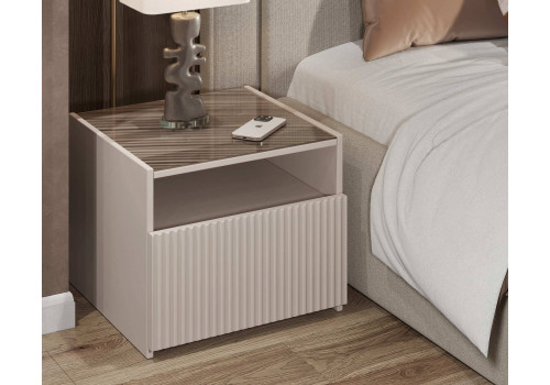 Тумба Афина бежевый прикроватная