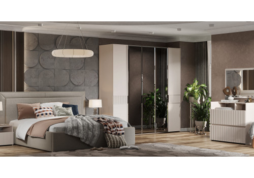 Спальня Афина бежевый 5-ств 1,8м