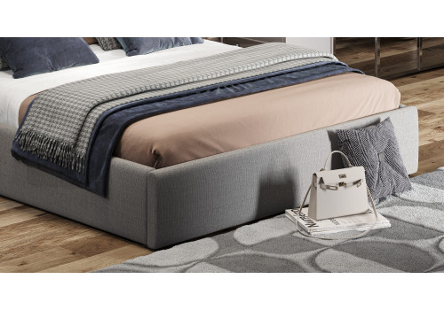 Кровать Афина серый 180х200