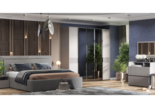 Спальня Афина серый 5-ств 1,8м