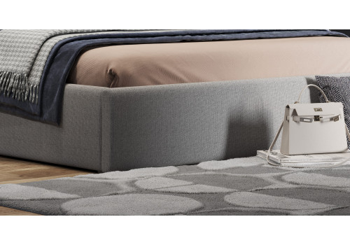 Кровать Афина серый 180х200