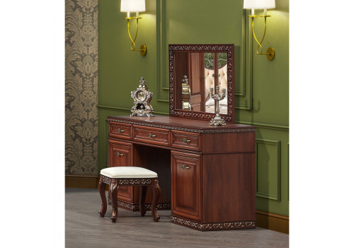 Спальня Берта фарина орех 4-ств 1,6м с туалетным столом
