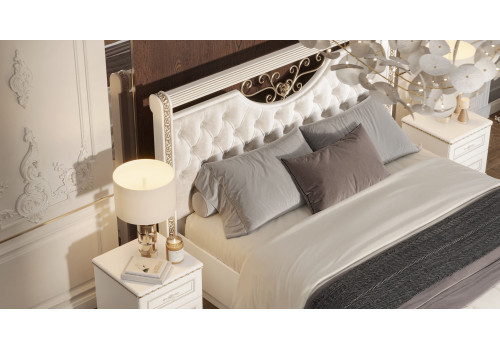 Спальня Берта жемчуг 5-ств 1,8м с туалетным столом