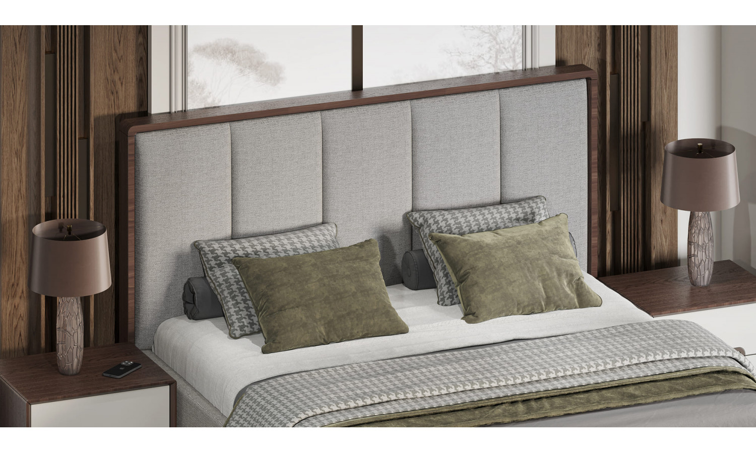 Спальня Диана Венге крем 6-ств 1,8м с комодом