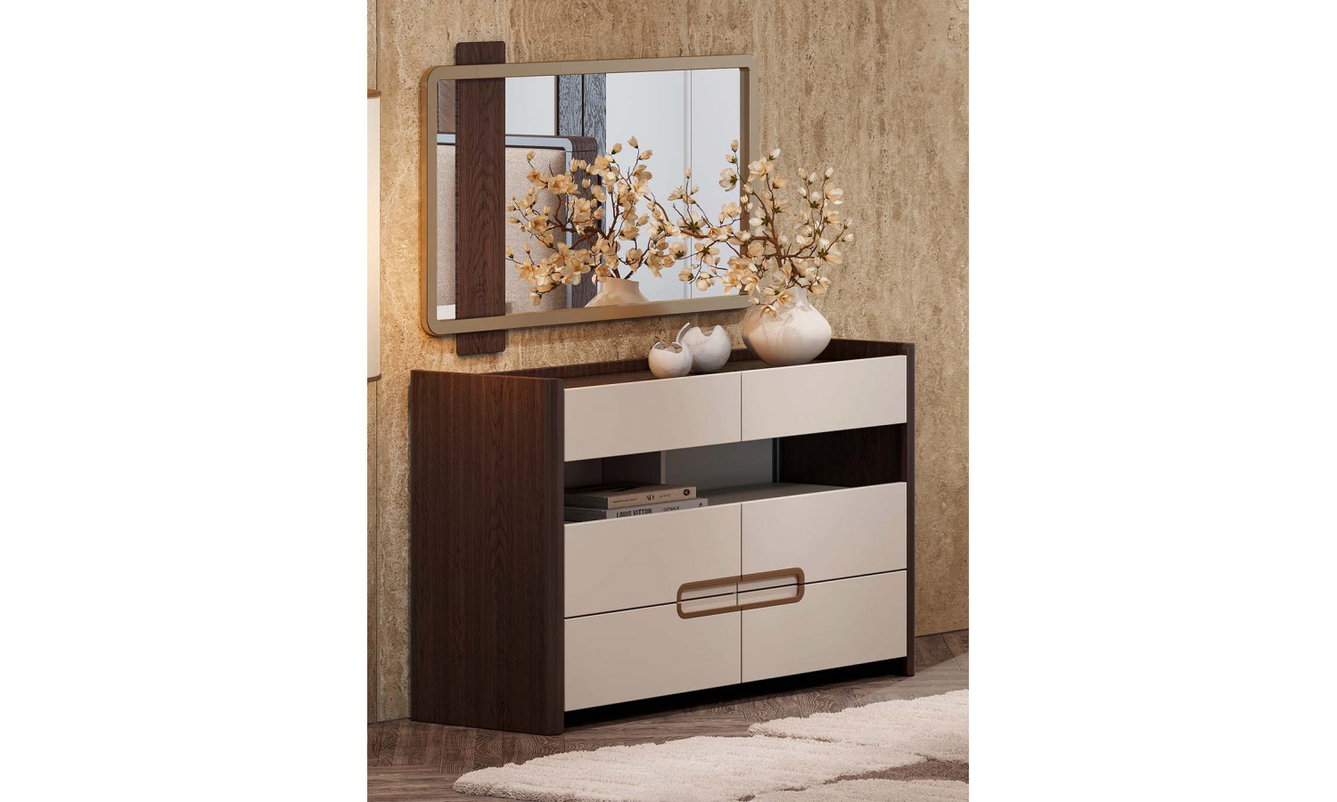 Зеркало Диана Венге, крем