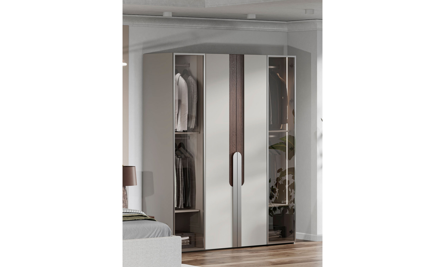 Шкаф Диана Венге серый кашемир 4-ств