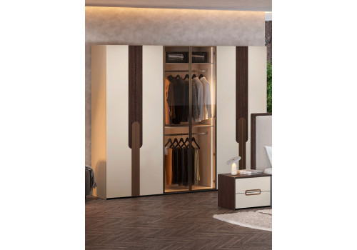 Шкаф Диана Венге крем 6-ств