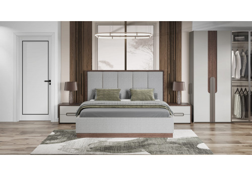 Спальня Диана Венге серый кашемир 6-ств 1,8м с комодом