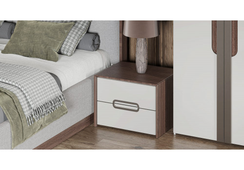 Спальня Диана Венге серый кашемир 4-ств 1,6м с комодом