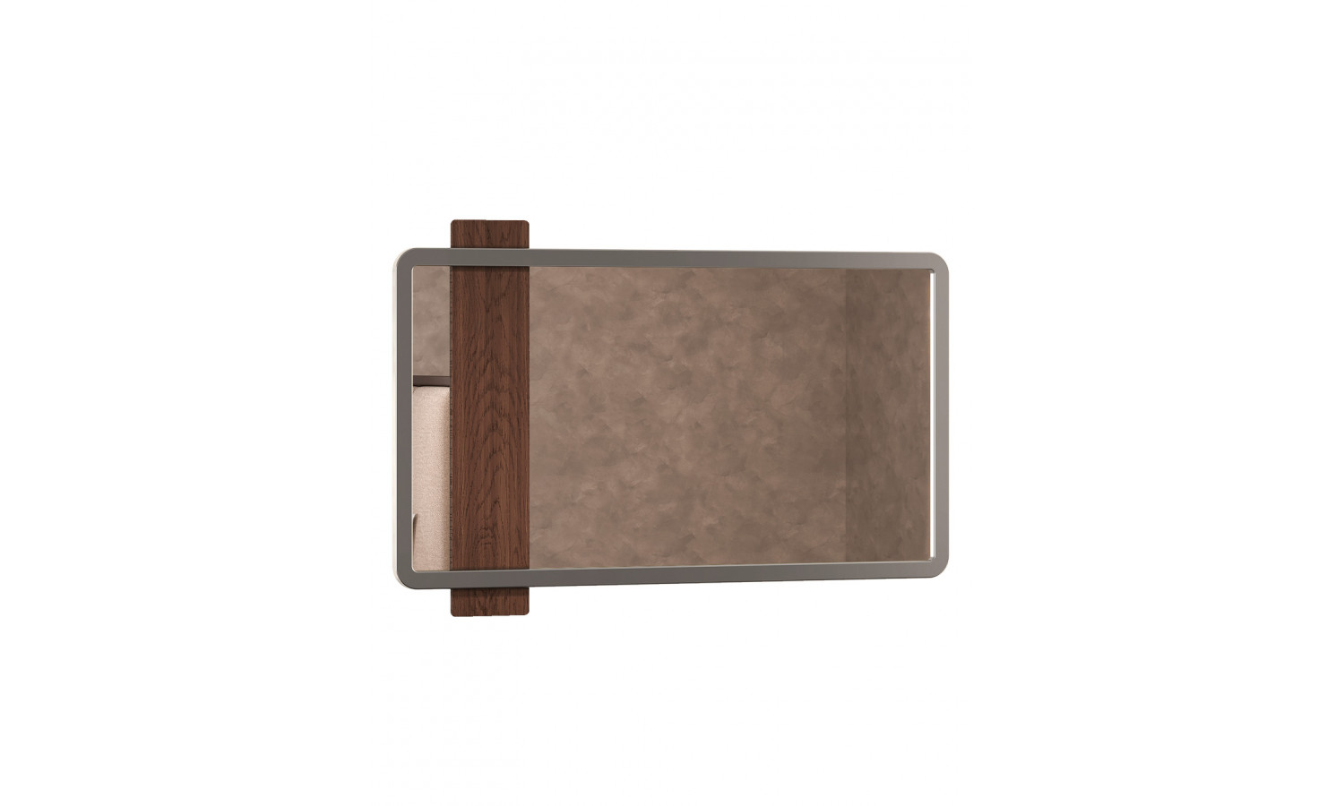 Зеркало Диана Венге, серый кашемир