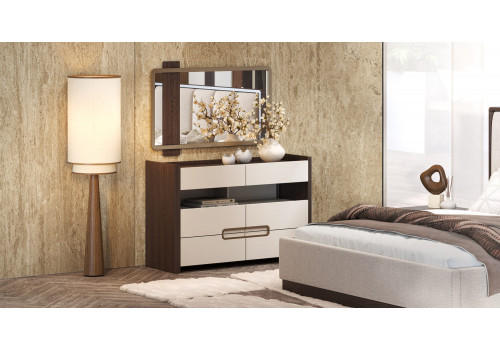 Спальня Диана Венге крем 4-ств 1,6м с комодом