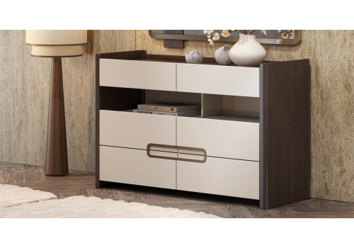 Спальня Диана Венге крем 4-ств 1,6м с комодом