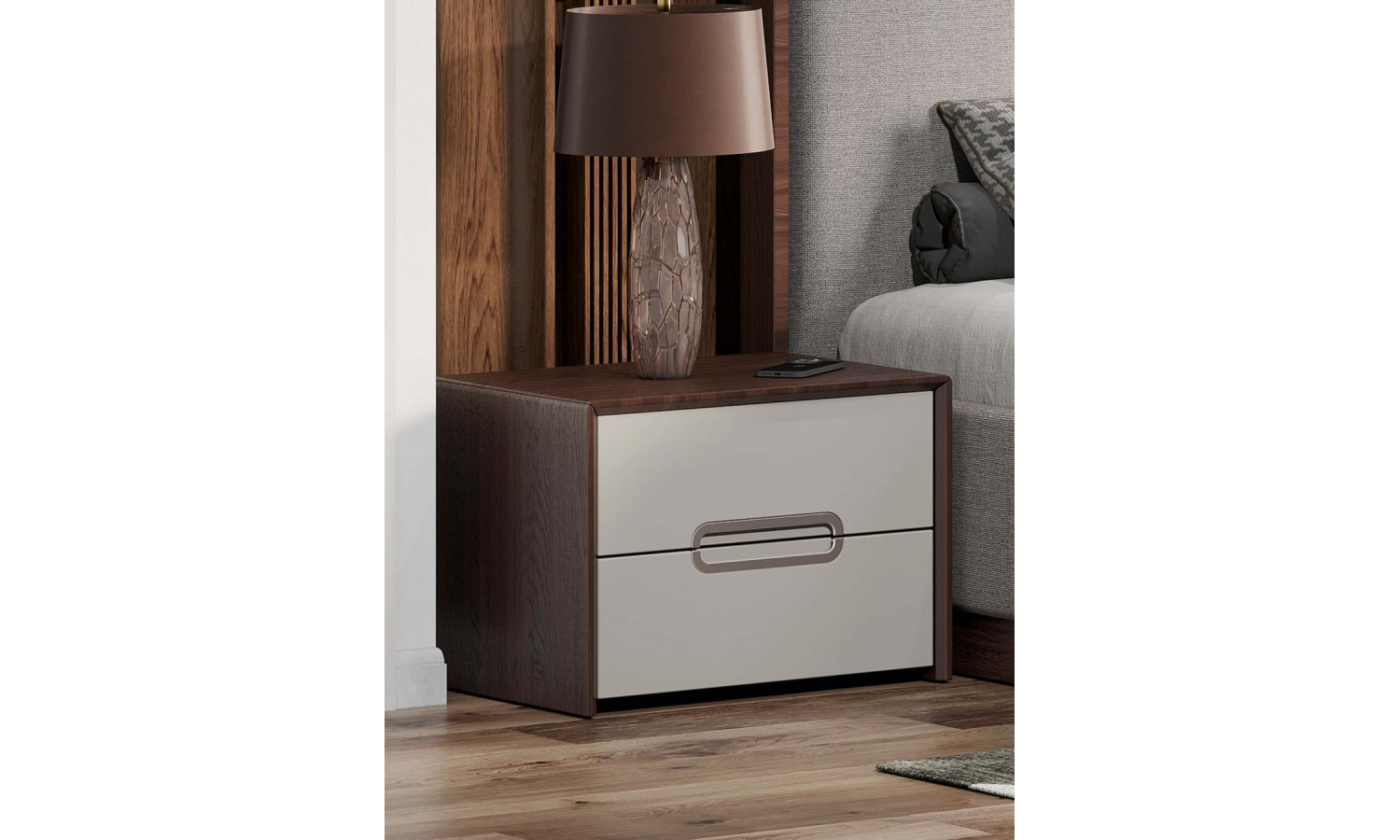 Тумба Диана Венге серый кашемир прикроватная 