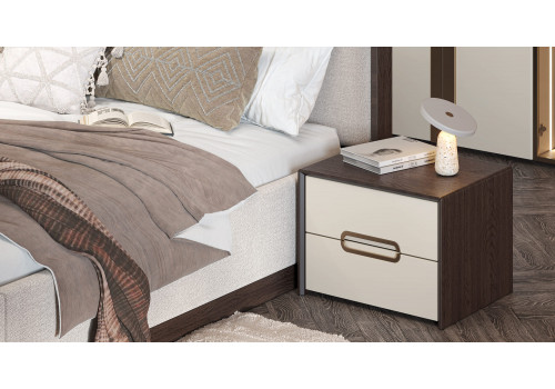 Спальня Диана Венге крем 4-ств 1,6м с комодом