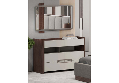 Комод Диана Венге, серый кашемир