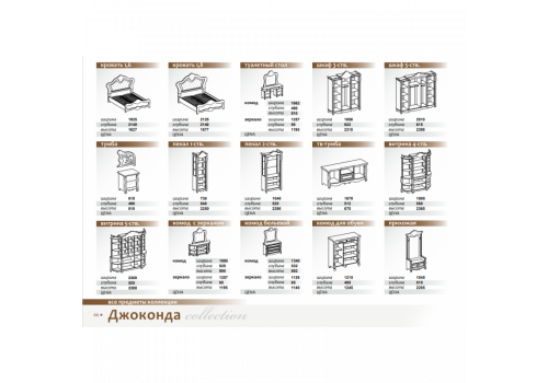 Шкаф Джоконда Люкс радика орех 3-ств
