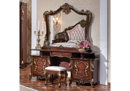 Спальня Джоконда Люкс темный орех 3-ств 1,6м