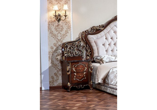 Спальня Джоконда Люкс темный орех 3-ств 1,6м