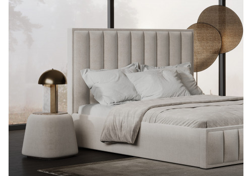 Кровать интерьерная Эмили бежевый 160х200