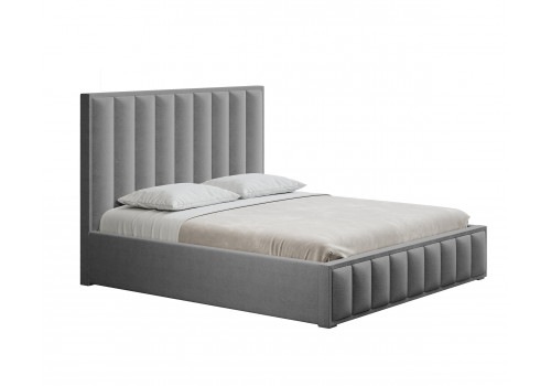 Кровать интерьерная Эмили серый 160х200