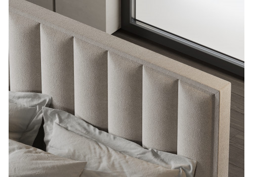 Кровать интерьерная Эмили бежевый 160х200