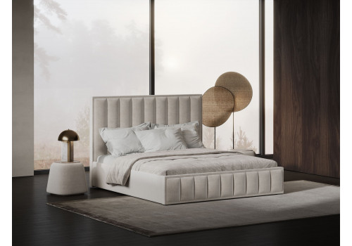 Кровать интерьерная Эмили бежевый 160х200