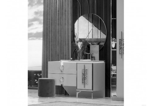 Спальня Грация серый серебро 5-ств 1,8м