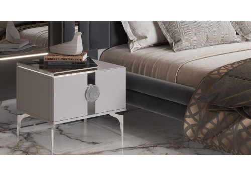 Спальня Грация серый серебро 5-ств 1,8м