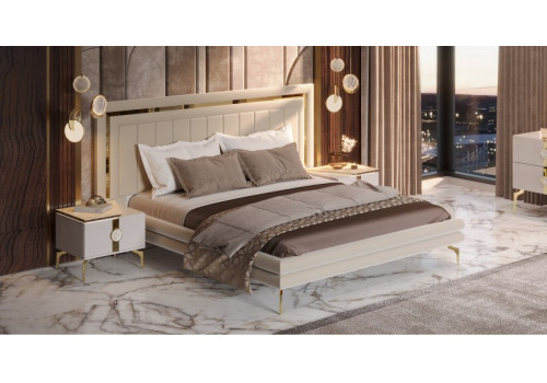 Спальня Грация бежевый золото 4-ств 1,6м
