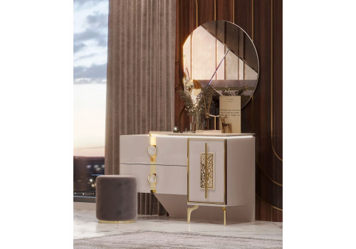 Спальня Грация  серый серебро 4-ств 1,6м