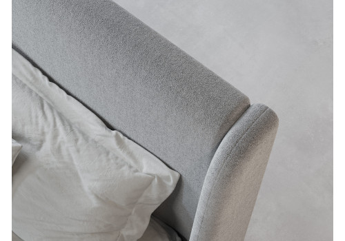 Кровать интерьерная Камила серый 160х200