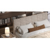 Спальня Леонардо Крем, Шенилл-букле бежевый 4-ств 1,6м с малым изголовьем