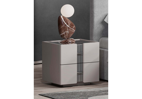 Тумба Леонардо Серый кашемир прикроватная