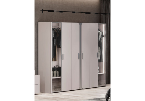 Шкаф Леонардо Серый кашемир 6-ств