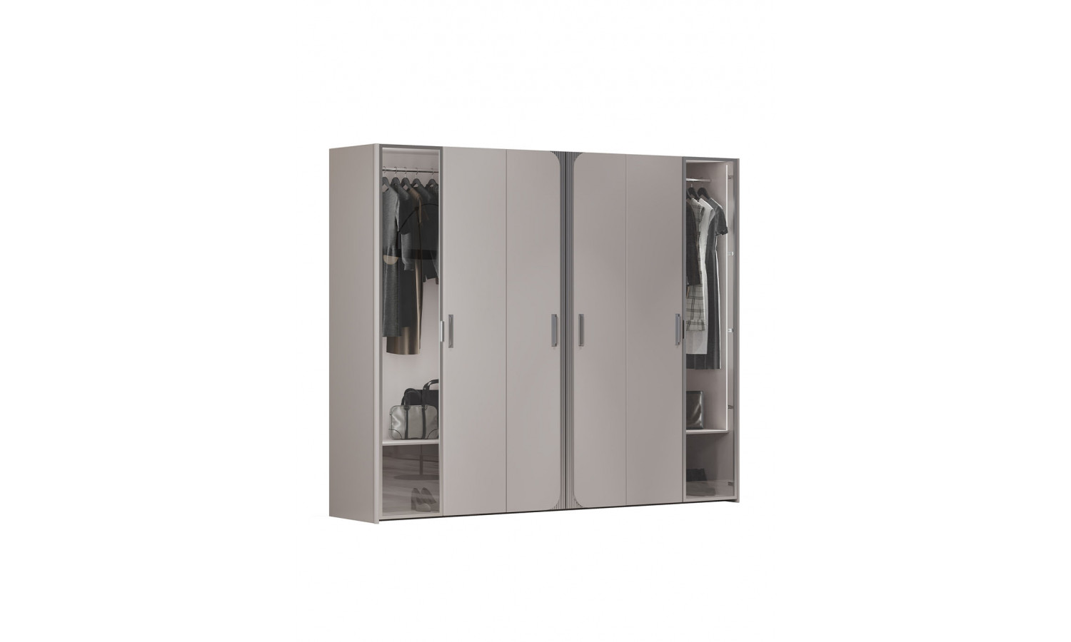 Шкаф Леонардо Серый кашемир 6-ств