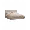 Кровать Леонардо Шенилл-букле бежевый 160х200 с малым изголовьем