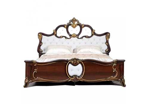 Кровать Лорена темный орех 180х200